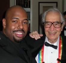 With Christian McBride at The Kennedy Awards, December 2009.
